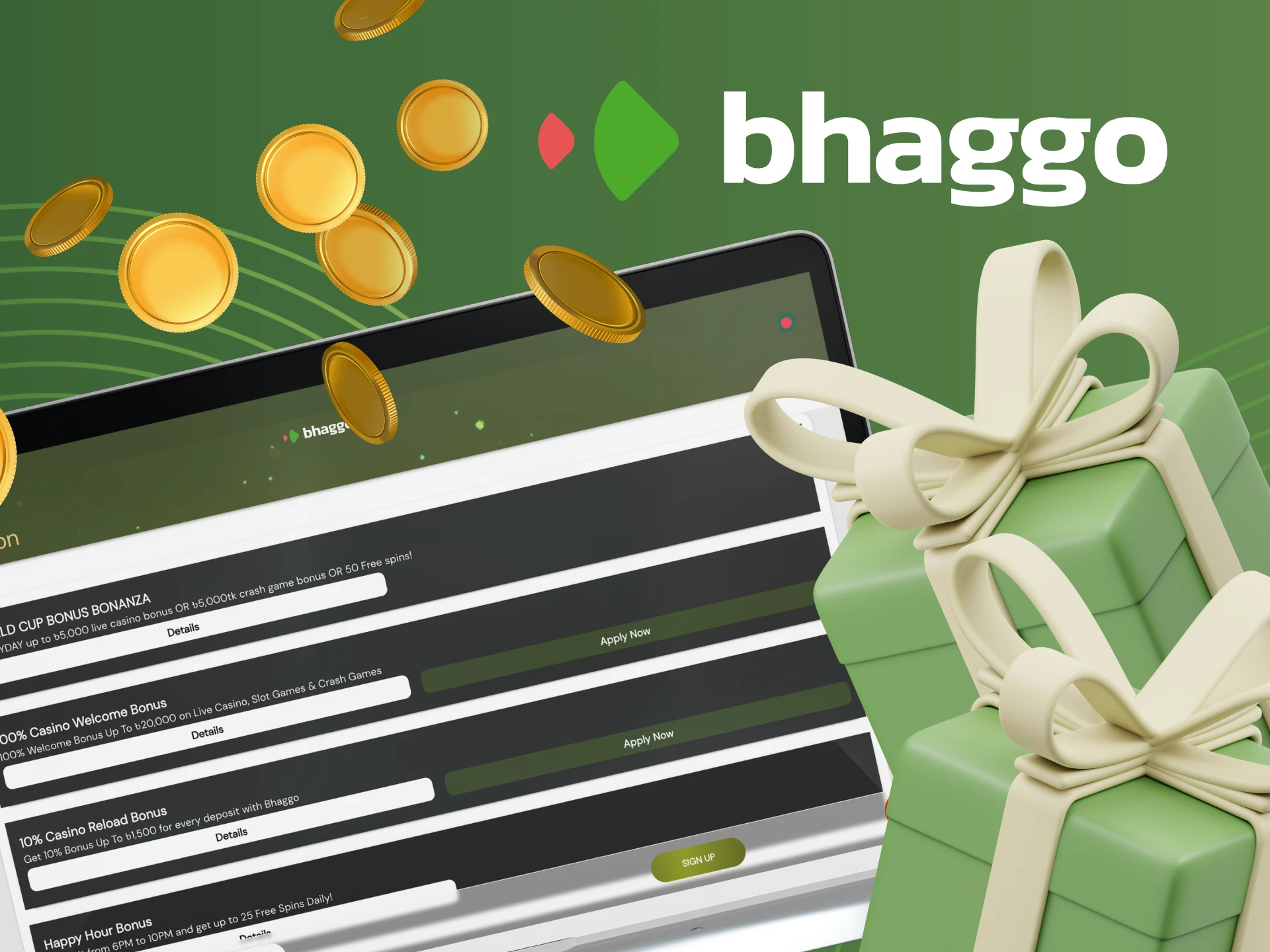 What is the main difference between deposit and non-deposit bonus at Bhaggo casino.