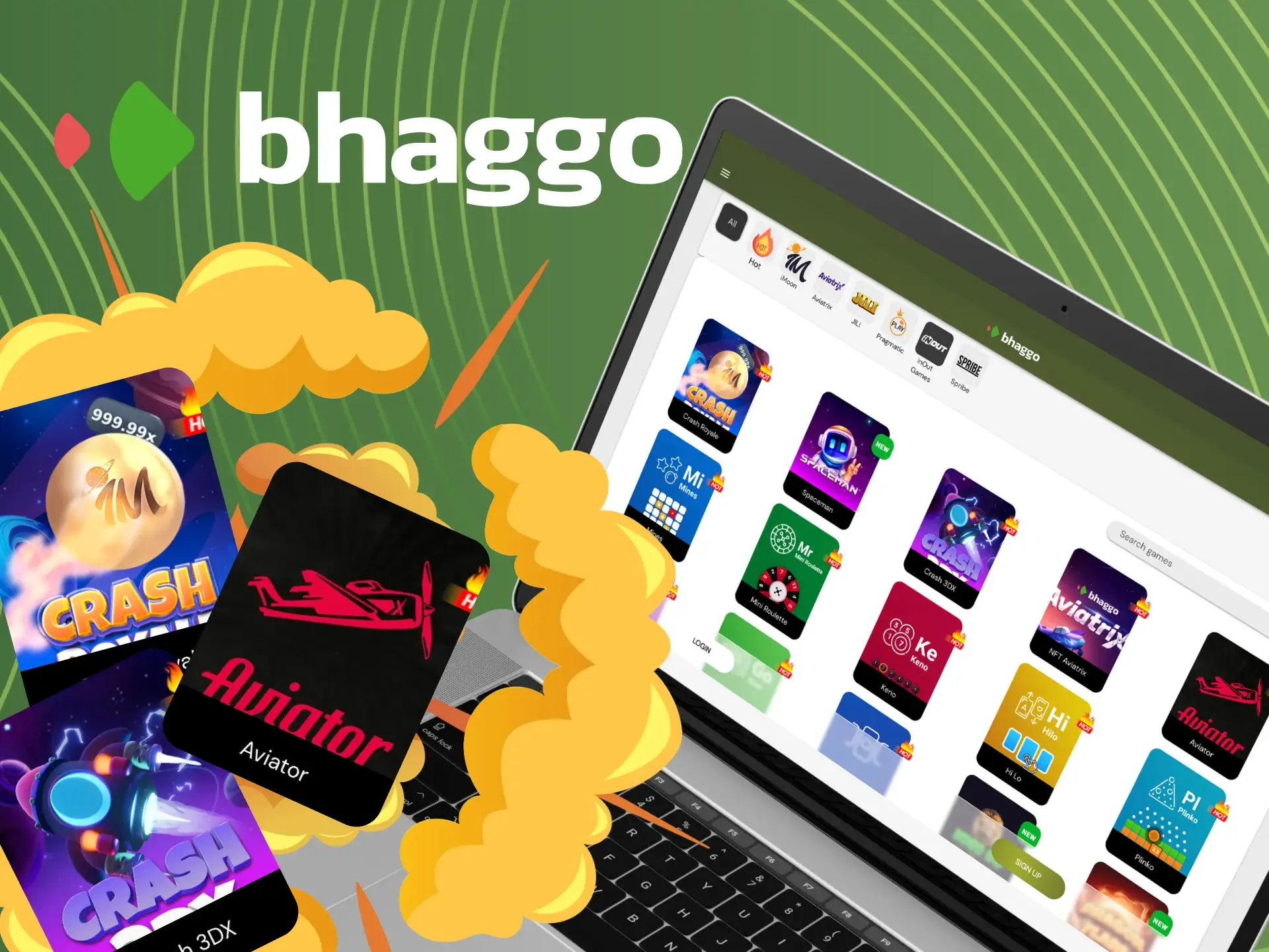 The most popular crash games at Bhaggo.
