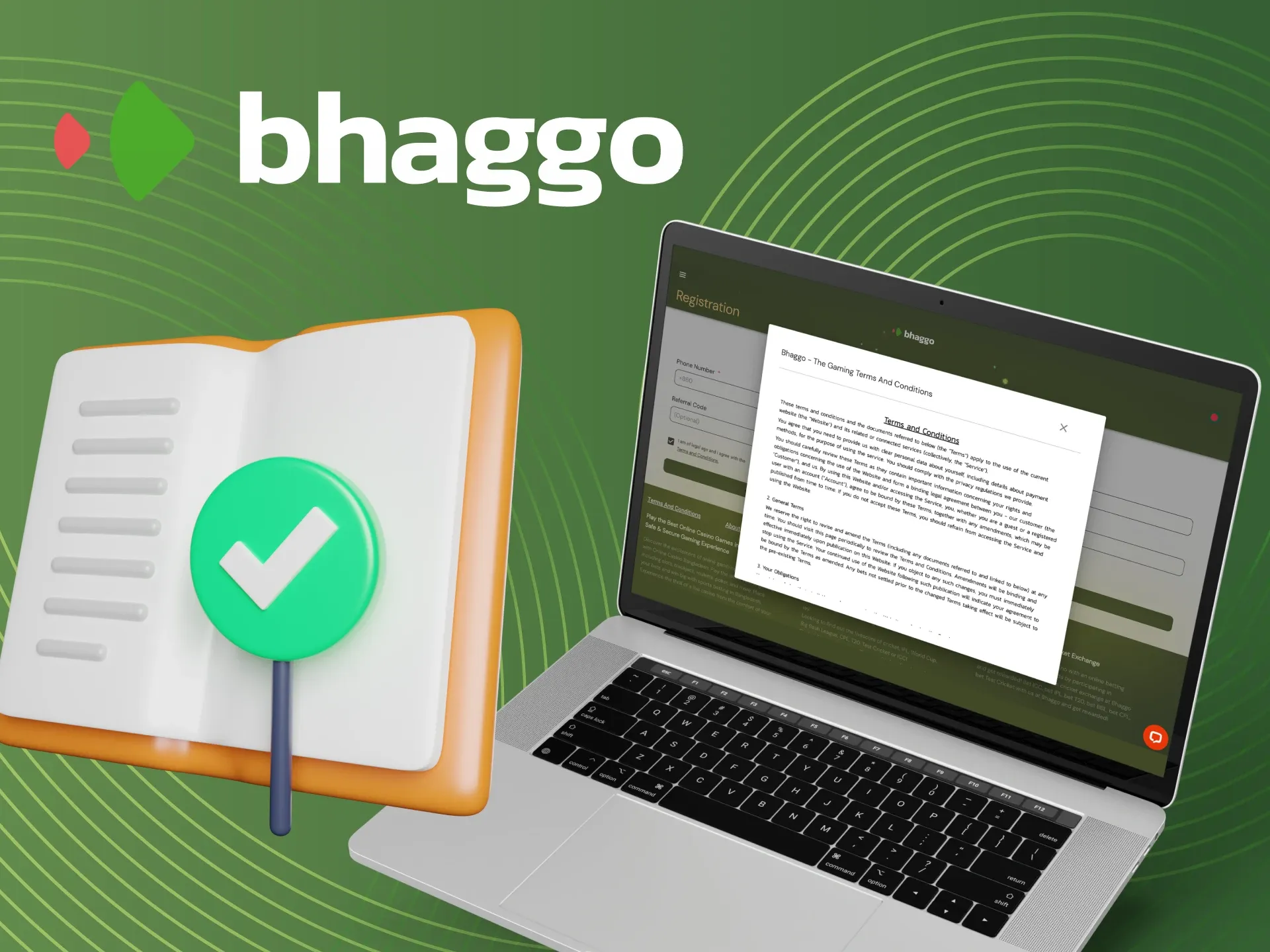 Bhaggo অনলাইন ক্যাসিনো ওয়েবসাইটে রেজিস্ট্রেশনের শর্ত কী।